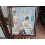 Средна картина масло на платно Испания - 3717